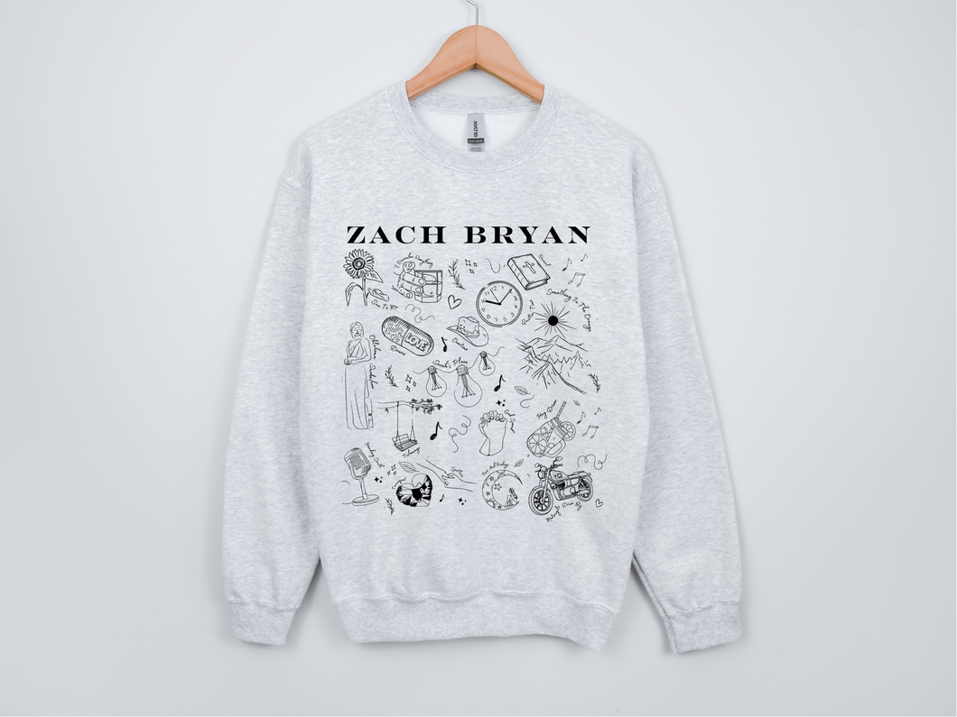 Zach Bryan merch |  Song doodles